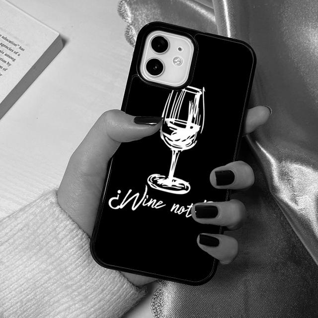 Red Wine Glass Phone Case for iPhone 17 Air 16 15 14 12 13 PLUS 11 PRO MAX Back Fundas coque Cover Shell