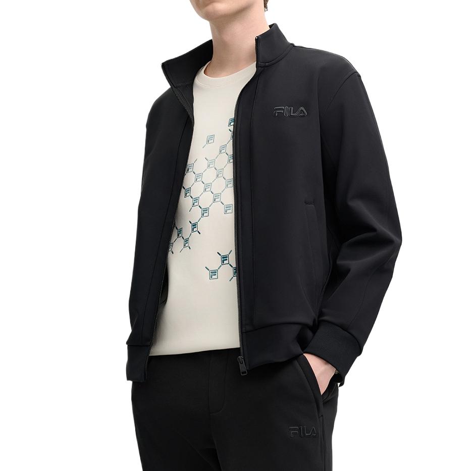 New FILA Jackets Coats Men's Jet Black F11M518502F-BK