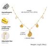 Fashion Ocean Style Imitation Pearl Fish Conch Pendant Necklace for Women Waterproof Stainless Steel Jewelry Gift Party Daily