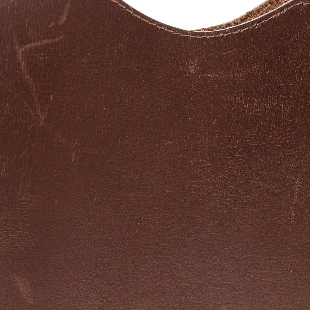 Hermes Omenito Umhängetasche Braun Kalbsleder Unisex Gebraucht