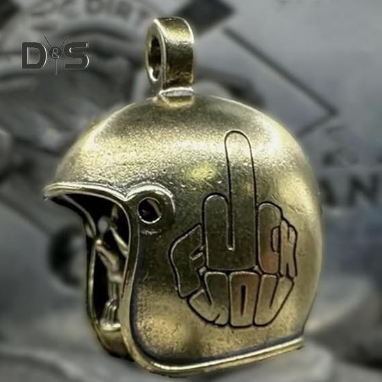 Motorcycle Gremlin Bell Metal Skull Guardian Bell Biker Luck Bell Gremlin Bell Hook for Motorcycle Keychain Bicycle