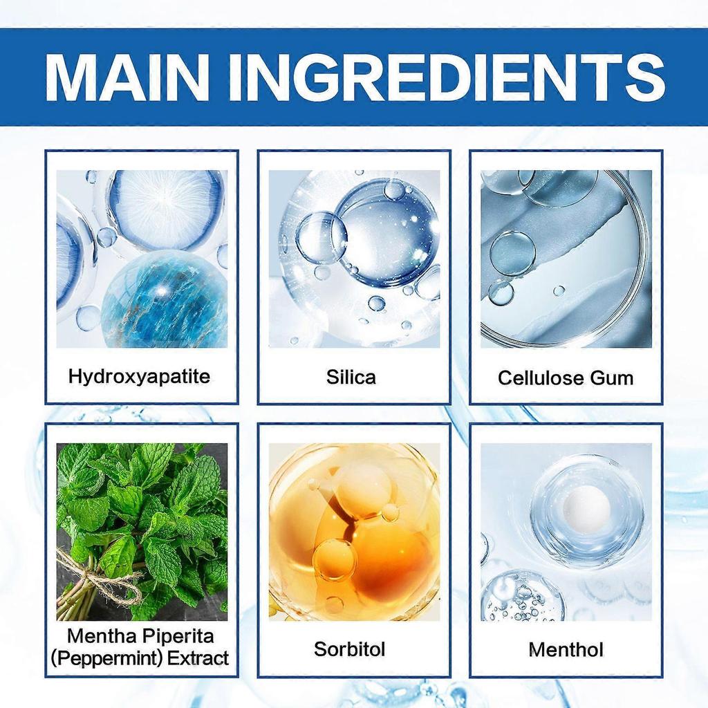 Hydroxyapatite Toothpastes for Enamel Protection and Tooth Strengthening, Gentle Mint, Fresh Breath, Daily Use for Oral Health