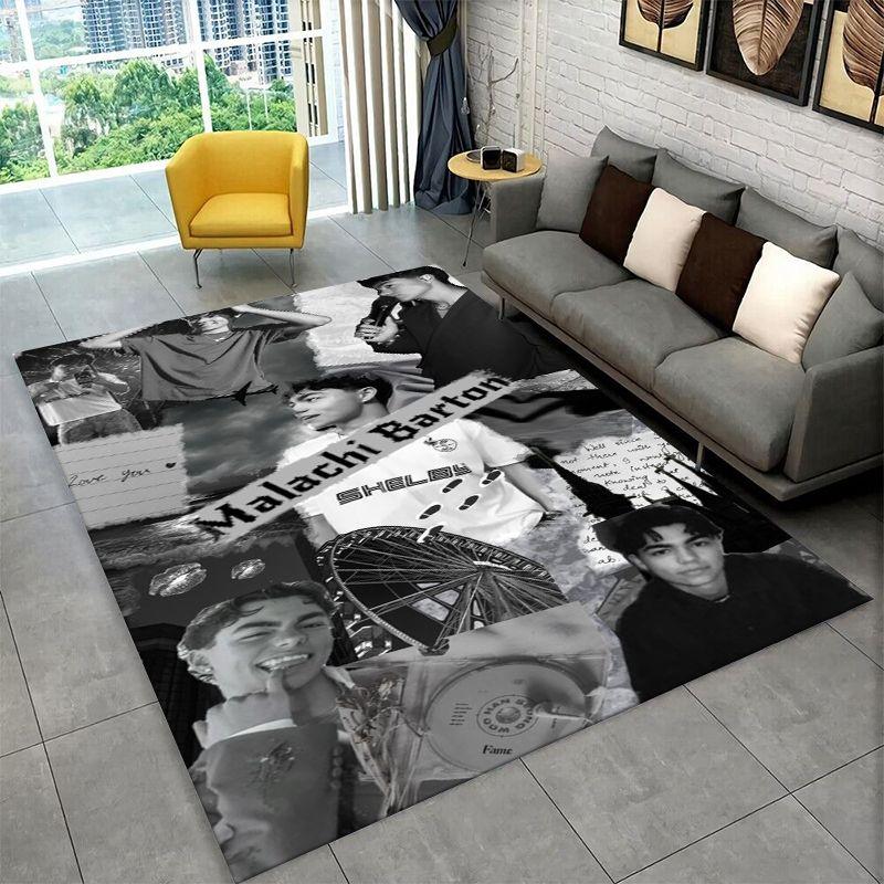Fashion Malachi Barton Star Non-Slip Area Rug for Living Room,Bedroom,Playroom,Soft Carpet Floor Mat Home Decor Rug Room