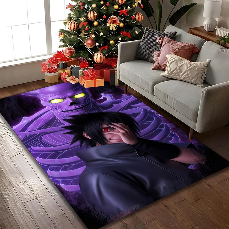 1 pièce de tapis de chaise imprimé Naruto pour utilisation à la maison, au bureau, tapis pour salon, cuisine, salle de jeux