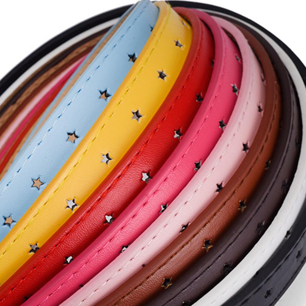 Delicate Adult Waist Belt with Hollow Out Star Buckle Waistband Jeans Waist Belts for Vintage Teens Adjustable Belt