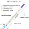 Kit 30 Colors Metallic Marker Pen Water-based Ink