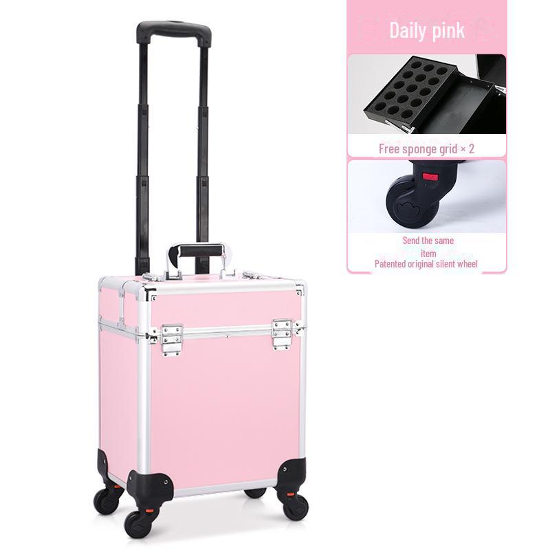 

Профессиональная косметичка на колесиках: Хранение инструментов для нейл-арта, татуировок, парикмахерских и визажистов, доставка одним предметом