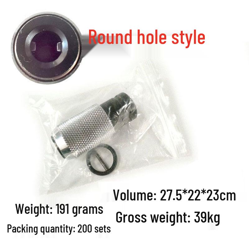 Electric Wrench to Drill Conversion Head – 1/2" Impact & Four-Pit Adapter for Square/Round Shank