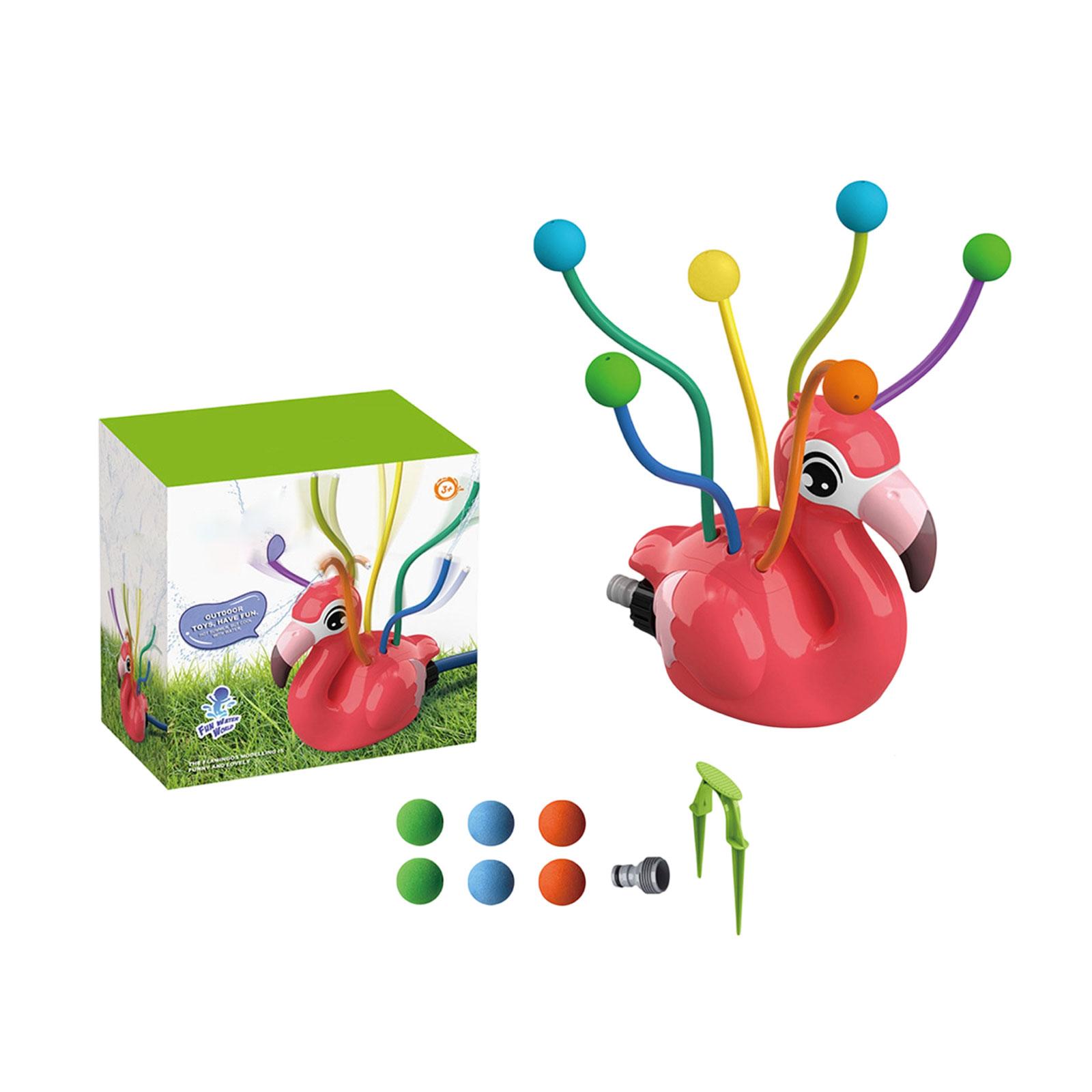 

Outdoor Flamingo Sprinkler Toy for Kids Lawn Water Sprayer Garden Play Interactive Sprinkler for Yard Park Family Fun One Size