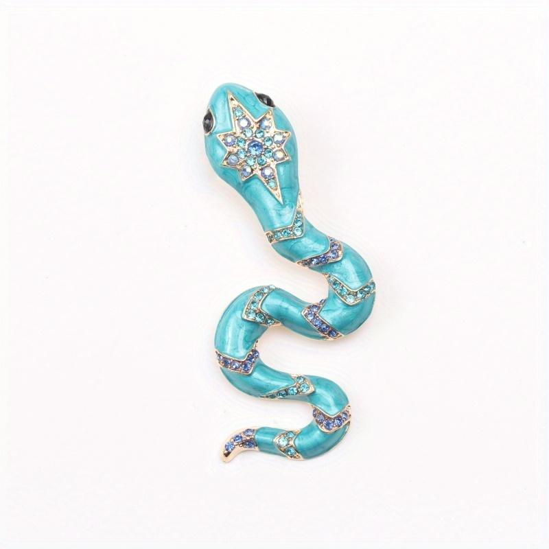 Stylish and Elegant Zodiac Animal Snake Brooch Personalized Luxury Accessory Pin Gift