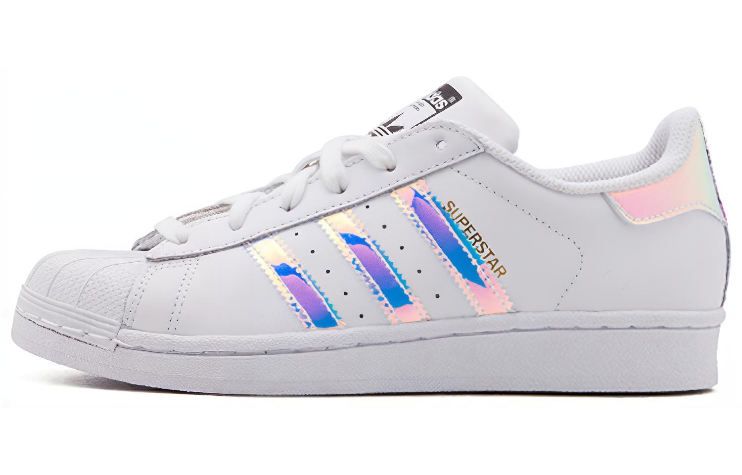 Adidas Superstar White Iridescent Youth AQ6278