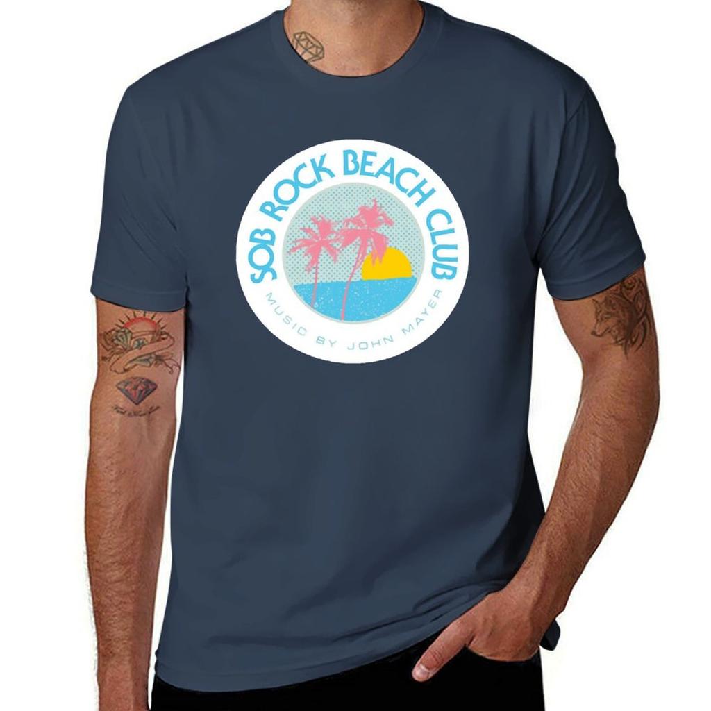 Sob-rock-beach Club T-shirt Funny T Shirts Cotton Man T Shirt Cotton High Quality T Shirt For Man 100 Percent Cotton T-shirt