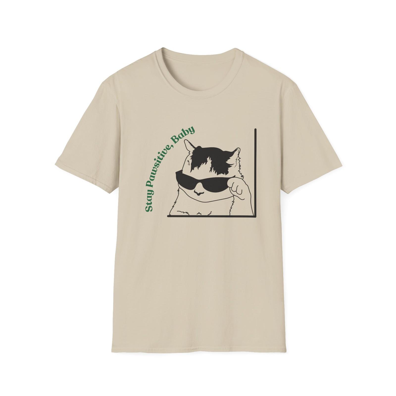 Stay Pawsitive | Funny Shirt | Fashion | Unisex Softstyle T-Shirt S