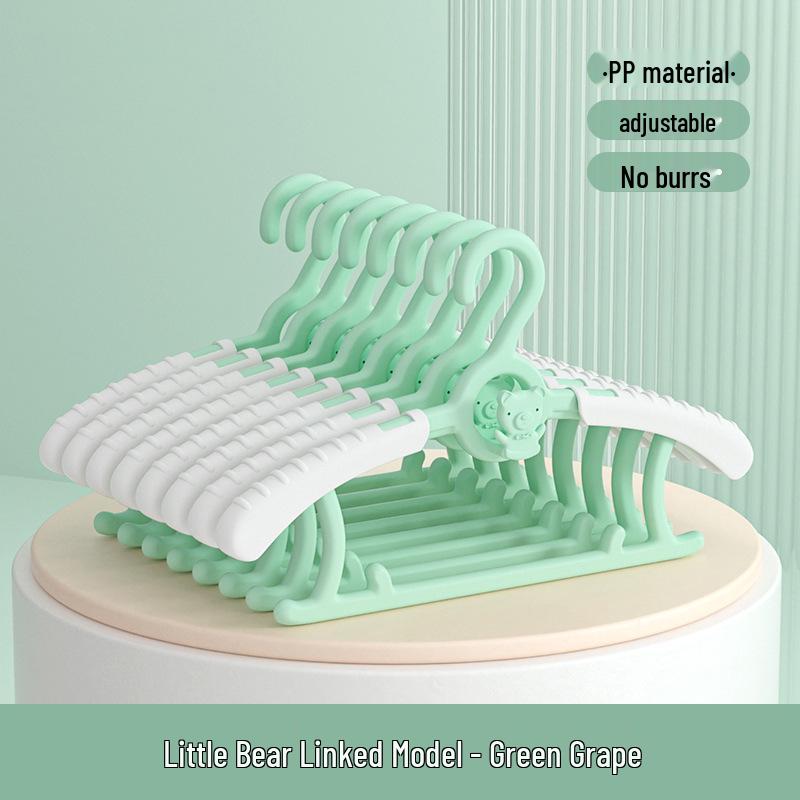 Children s Cute Non-Slip Foldable Clothes Hanger & Drying Rack