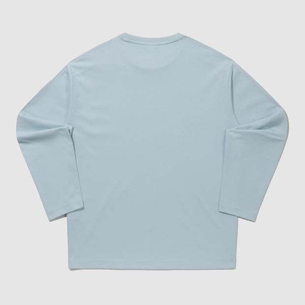 LECOQ Unisex Sunday Loose Long Sleeve T-Shirt - Blue (Qq323Lrl82)