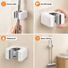 Wall Mounted Mop Holder Hook Waterproof Broom Holder New Cleaning Tool Organizer  Bathroom Storage