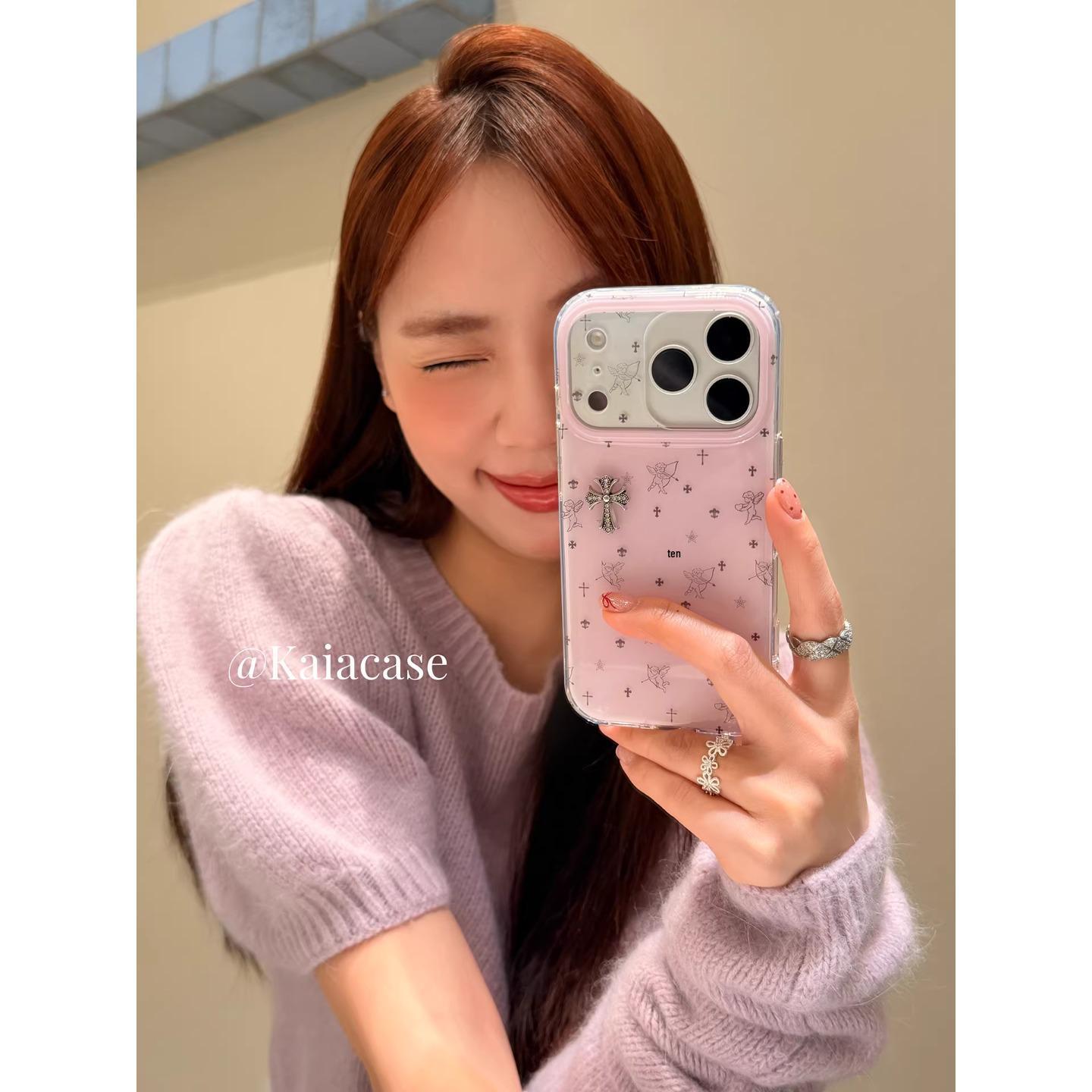 

Korean-Style Pink Cupid 3D Phone Case for Apple iPhone 7 Pro Max/6 Pro