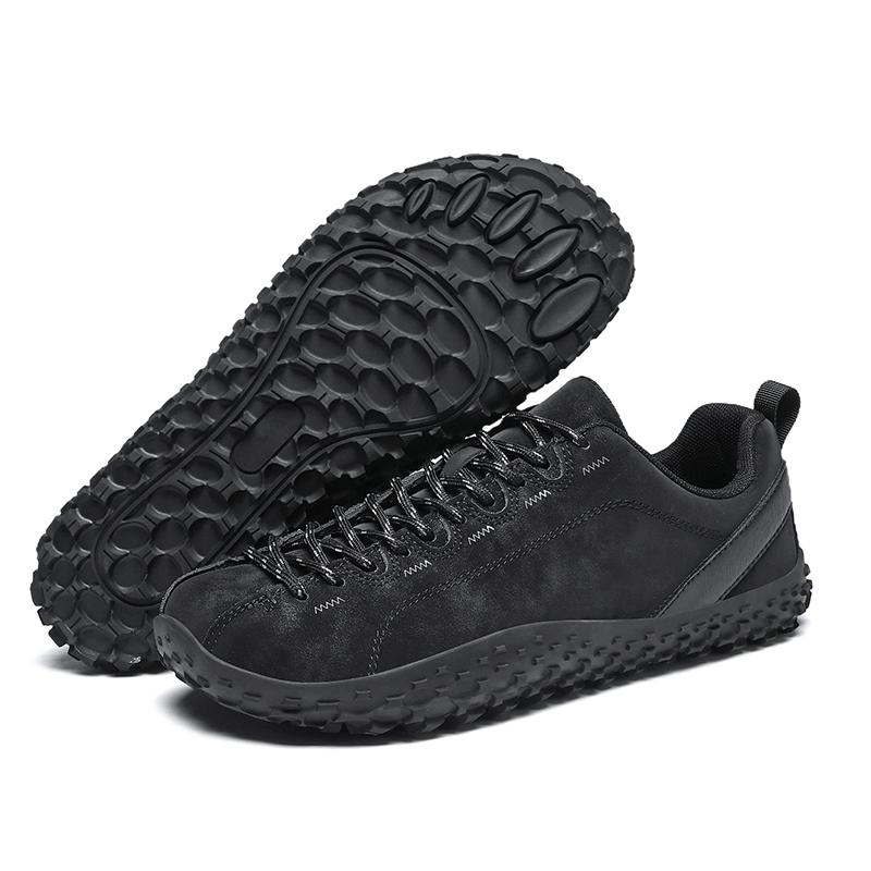 

Women Wide Toe Climbing Sneakers PU Leather Men Hiking Shoes Elastic Non-slip Cross-training Shoes Elastic Trekking Shoes 36