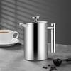 Kaffekannor French Press Kaffebryggare Rostfritt Stål Dubbelväggig Isolerad 350ml/800ml/1000ml Kaffebryggare Kaffepanna Kaffeporslin