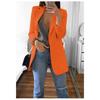 Plus Size Blazer Cardigan For Women Autumn Winter Casual Overcoat Solid Lapel Jacket Large Topcoat