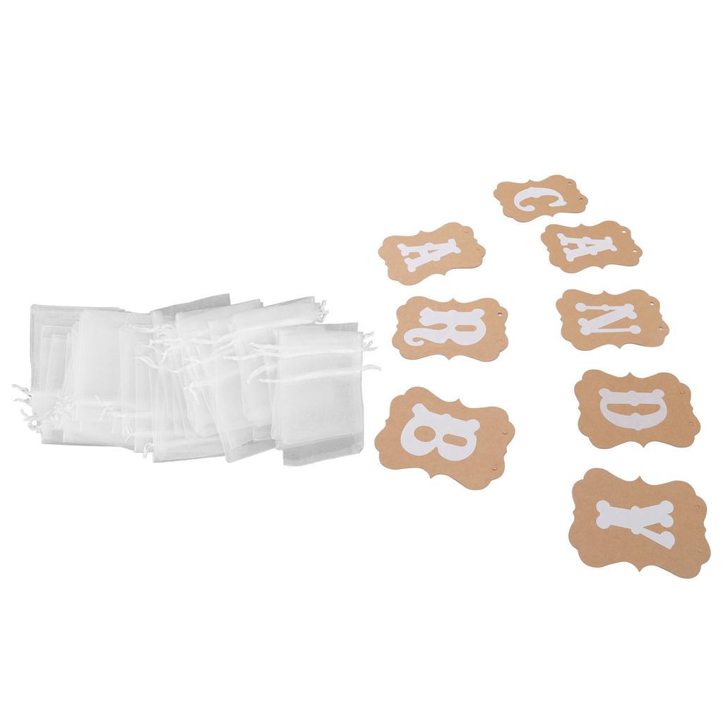 Dessert Buffet Decoration Clear Printing Paper Banners Graduation Candy Bar Decor for Entrance