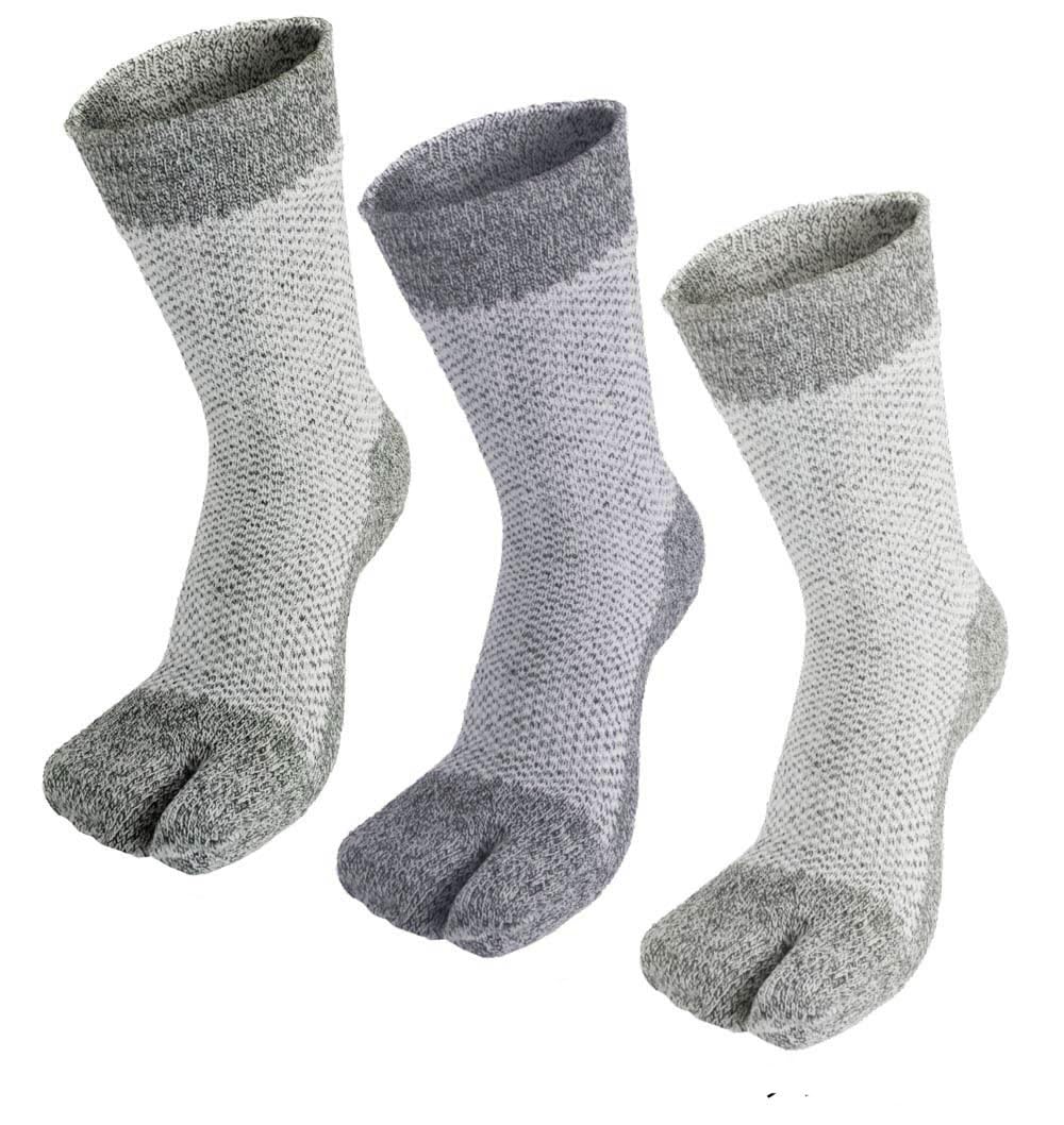 

Fujite is Mesh Silk Cool! Men s Toe-Open Socks, 3-Pair Set, #8202 (Heather)