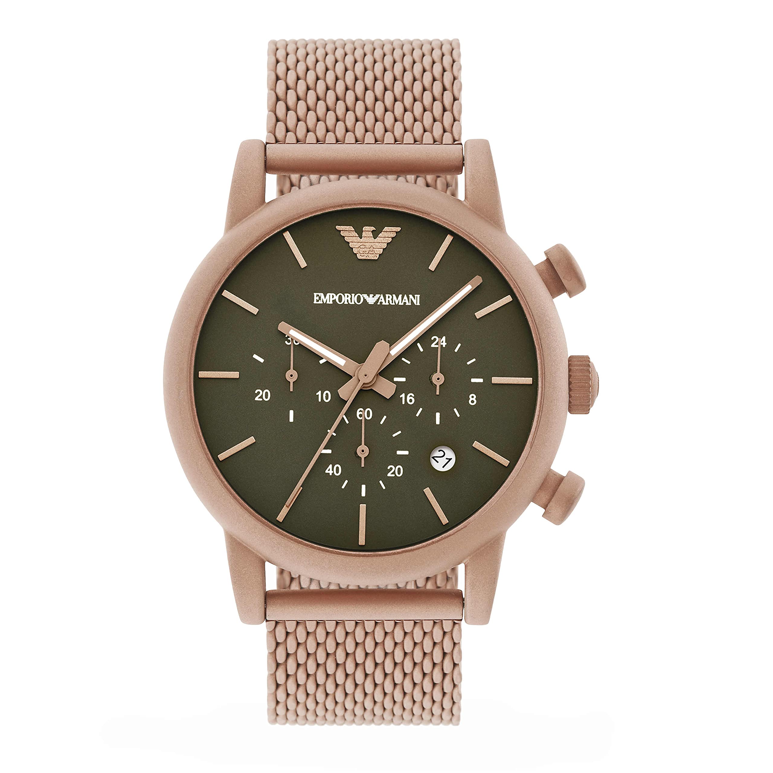 

Emporio Armani AR11428 Beige Gold Watch Men s бежевый