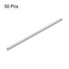 uxcell Toy Shafts, Round Bar Axles, Drive Shafts, Iron Shafts, for DIY RC Car, Truck, Boat, Helicopter, Model Parts, Silver, 2mm x 50mm, 50pcs