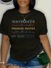 Plus Size - Plus Size - Plus Size Women'S T-Shirt with Letter Print