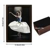 Wooden Ballet Dancer Skirt Elegant Tissue Dispenser Soaring Skirt Tissue Box Bedroom Tissue Dispenser For Home Table Bedside