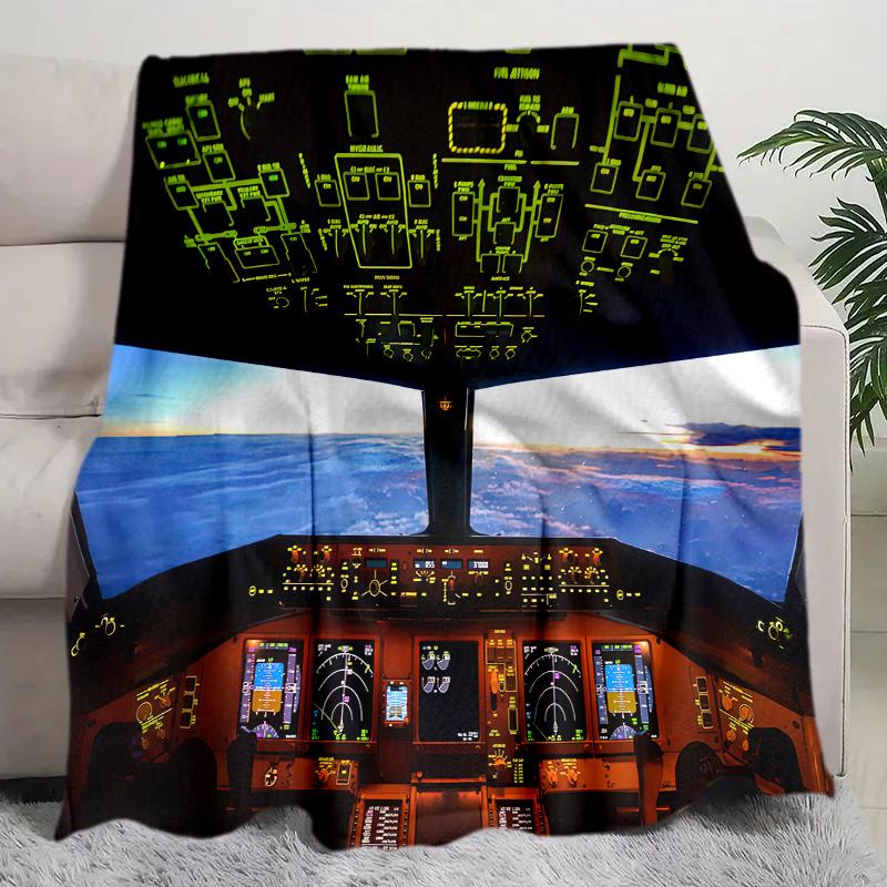 Pilotenblick Sternenhimmel Decke Perfekt für alle Jahreszeiten Weich Bequem Sofa Büro Nickerchen Reisen Geburtstagsgeschenk Weihnachtsgeschenk