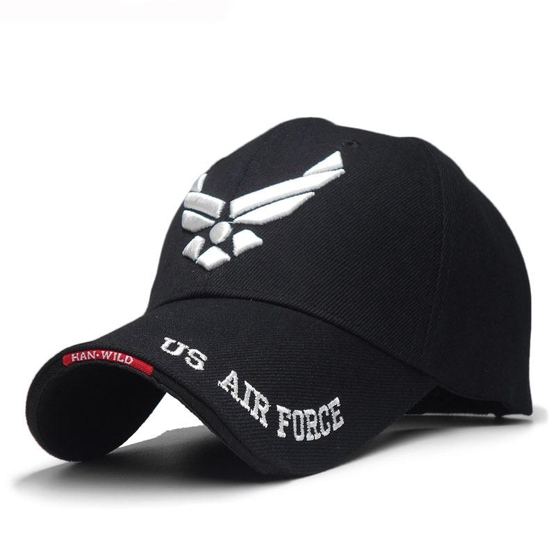 US Air Force V-Mark Embroidery Baseball Caps Spring and Autumn Outdoor Adjustable Casual Hats Sunscreen Hat