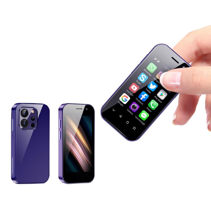 XS15 PRO Small Smartphone 3.0 Inch Android 9.0 Quad-core RAM 2GB/3GB ROM 16GB/64GB 2000mAh Face ID Type-C Dual SIM 4G Mobile Phone