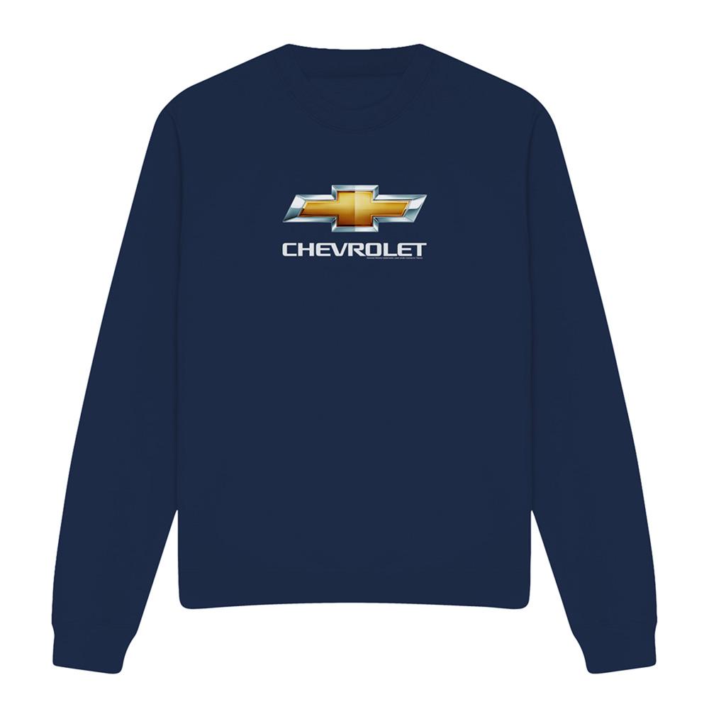 Chevrolet Unisex Adult Bowtie Stacked Sweatshirt