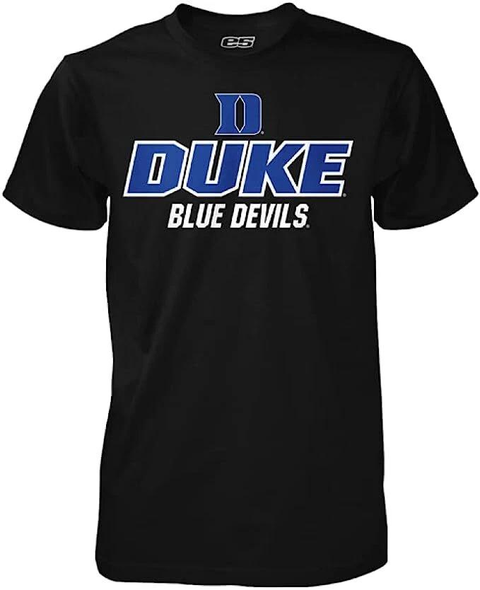Duke Blue Devils Black Slim Fit Secondary Team Logo T shirt 3XL