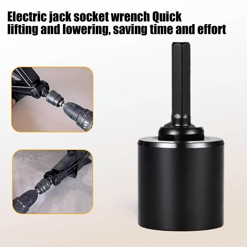 Jack Socket Adapter Stabilizer Jack Drill Adapter RV Electric Leveling Jacks Heavy-Duty Stabilizer Tool Wrench for Repair Mainte