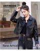 Women's Slimming Motorcycle Leather Jacket - Short, Versatile, Spring/Autumn 2025 Fashion for Petite Sizes