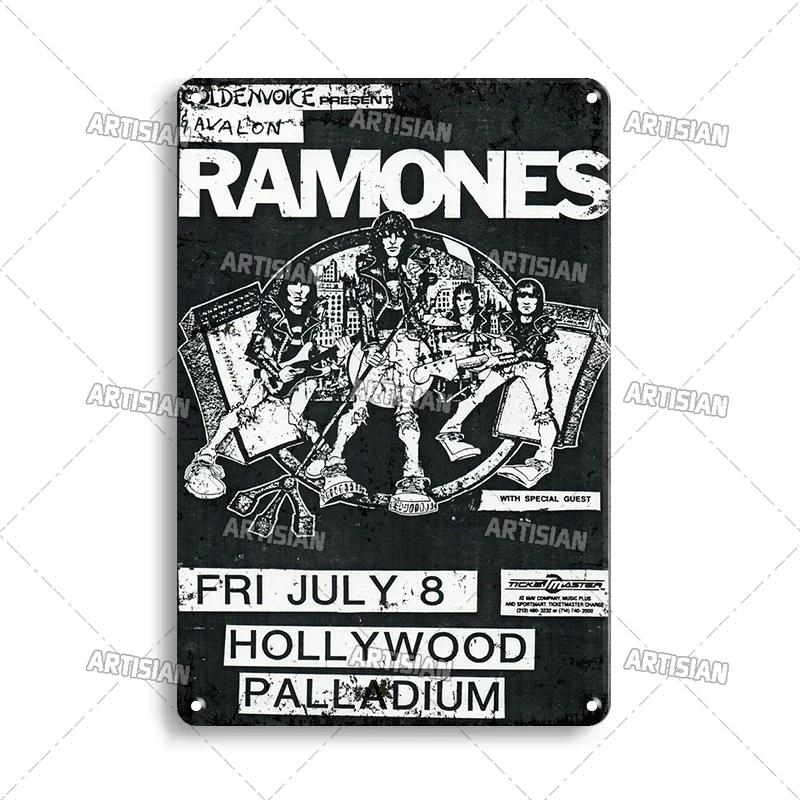 Postarzany Metalowy Plakat Muzyka Dekoracyjny Talerz Klasyczna Metalowa Tabliczka Rockowa Płyta Ścienna Bar Garaż Kawiarnia Ściana Dekor Przemysłowy Metalowe Znaki
