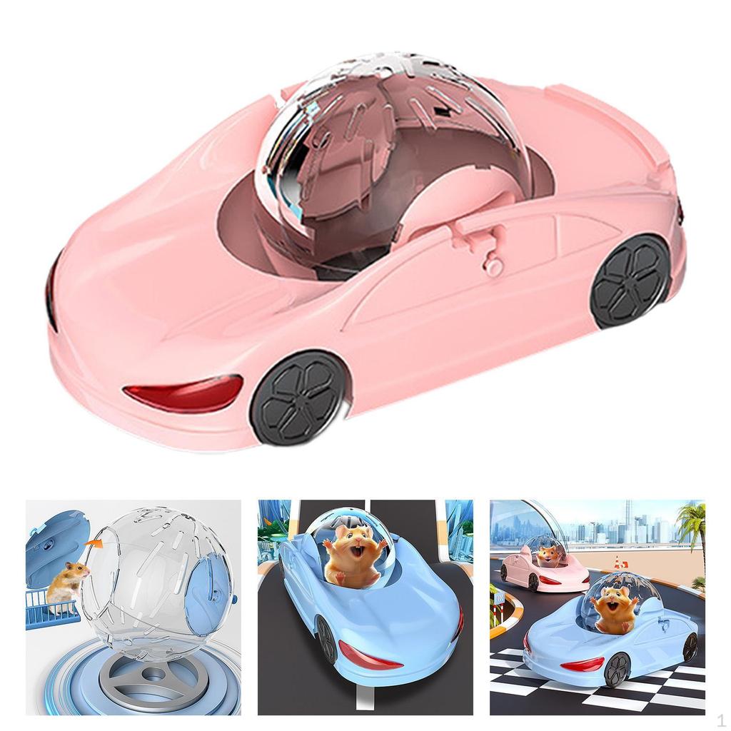 Furz Spielzeugauto Hamster Übung Tragbares Rad Tragbar Lustig Abnehmbar Transparent für Maus