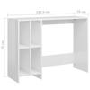 Vidaxl Biurko Pod Laptopa, Białe, Wysoki Połysk, 102,5 X 35 X 75 Cm