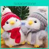 Penguin Hat Scarf Design Animal Playful Toy Couple Plush Toys Decoration Room
