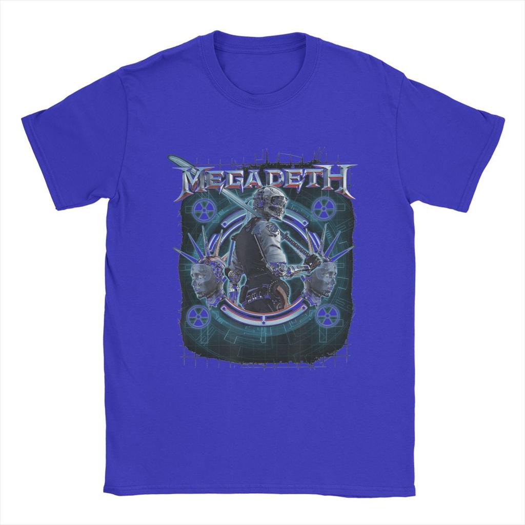 Megadeths Dystopia T-Shirts Herren 100% Baumwolle Lustiges T-Shirt Rundhals T-Shirt Kurzarm Kleidung Geschenkidee