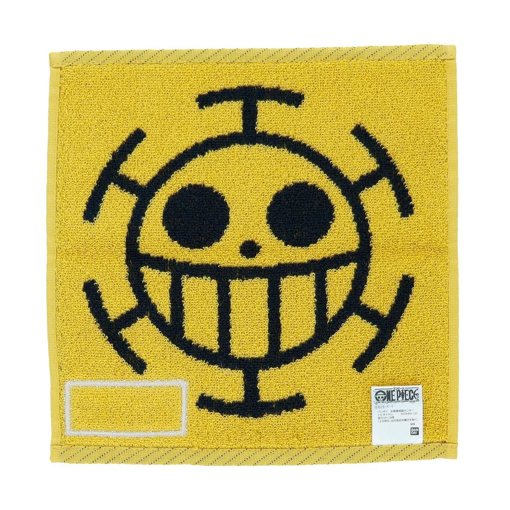 BANDAI Mini One Piece Heart Antibacterial and Hand Birthday 6765010600 Towel, Pirates, 100% Cotton, Deodorizing, Towel, Handkerchief, Gift, Gift,