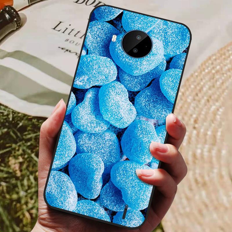 For Nokia C20 Case Soft TPU Silicone Cartoon Back Cover for Nokia C20 Plus Phone Cases TPU Black Bumper for NokiaC20 C 20 Plus