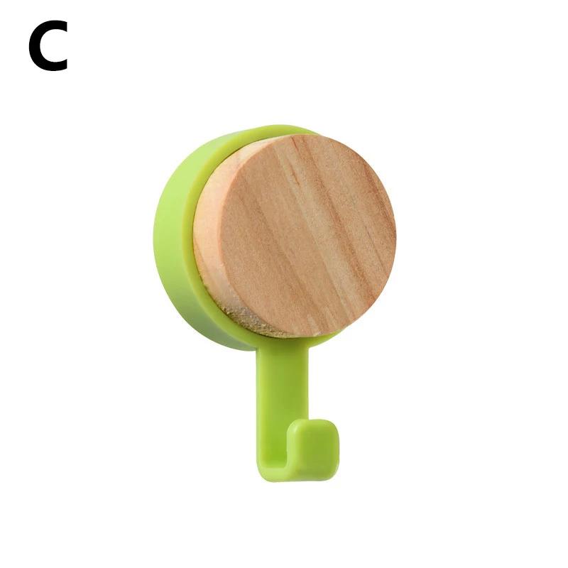 Suport chei din lemn, pălărie, eșarfă, organizator de depozitare, suport magnetic puternic pentru chei, suport pentru depozitare, cârlige pentru telefon, umerase autoadezive montate pe perete