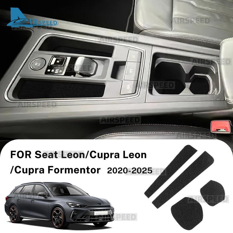 For Seat Leon MK4 Cupra Leon Cupra Formentor     2024 2025 Central Control Gear Panel Storage Sticker Interior