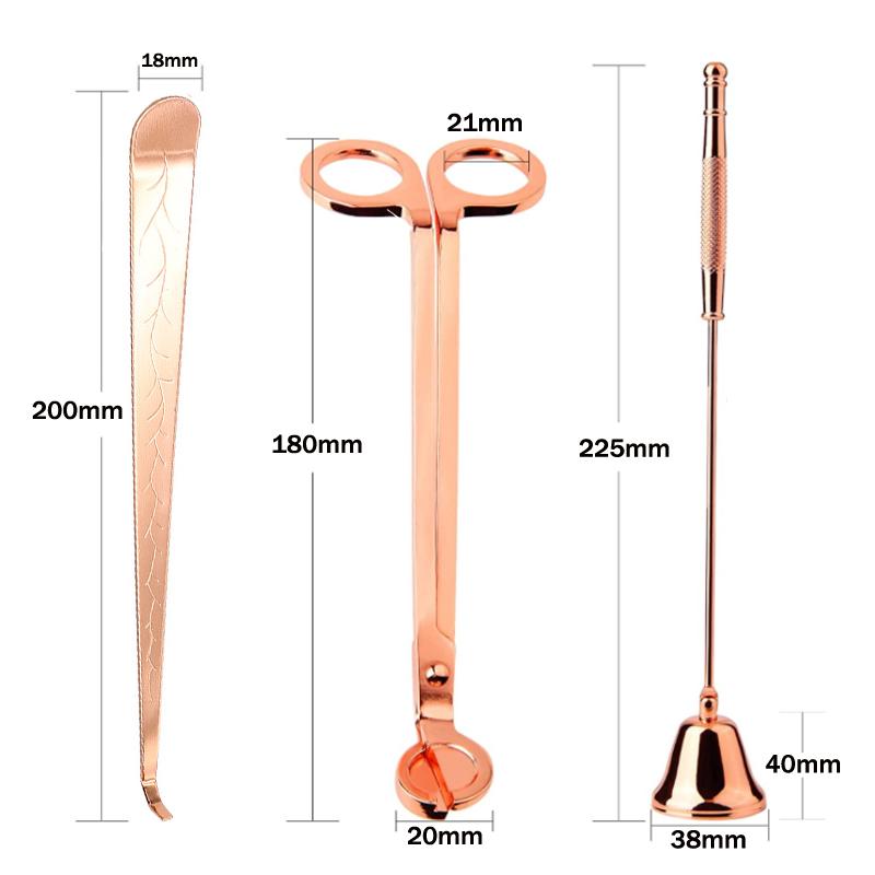 3/4pcs Candle Suppressor One-piece Tool Domestic Aromatherapy Candle Scissors Candle Suppressor Hook Tray Candle Tool Clippers