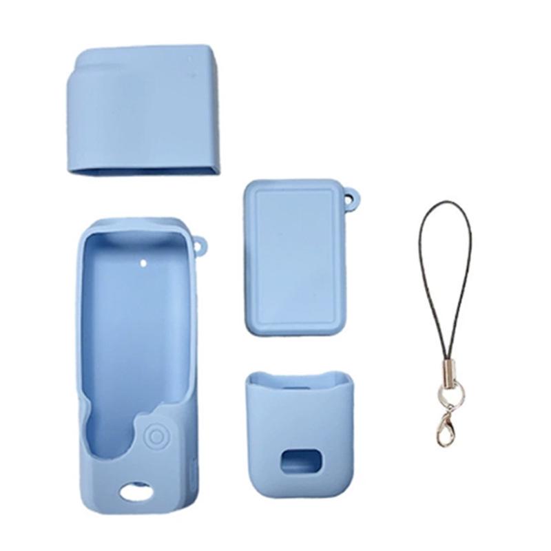 DJI OSMO Pocket 3 Silicone Case and Lens Cover: Dustproof & Drop-Proof Protection Accessory