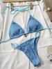 2024 Sexy Bikini with Toothpick Fabric - European and American Style Split Swimsuit