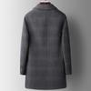 Autumn and Winter Trendy Scarf Style Removable Down Lining Double-sided Woolen Coat Men's Dad Wear Plus Size Men's Wear